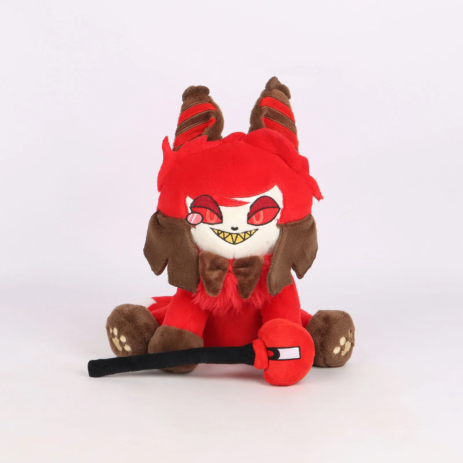 Figuras de Anime de peluche para niños y adultos, juguetes de peluche de HAZBIN HOTEL Helluva Boss, stoles Kawaii Blitzo Fizza, regalo de muñeca de dibujos animados, 30cm