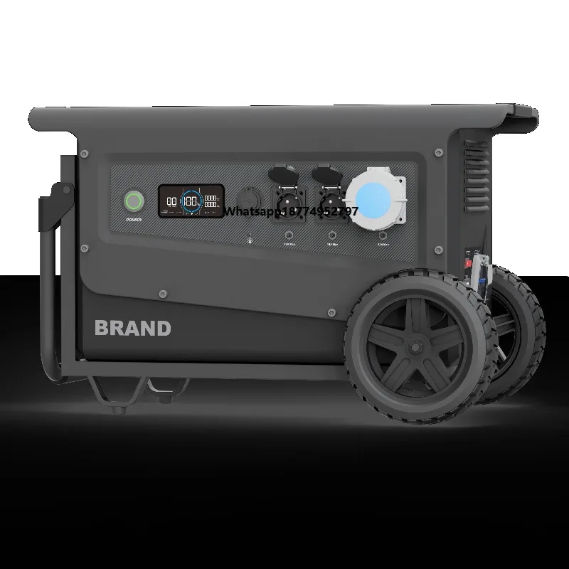 Portable Power Station 5040WH 5000W LiFePO4  Pure Sine Wave Inverter External Battery Jump Starter EU Plug Home Car RV Use