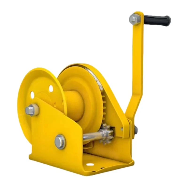 

1200Lbs Operated Manual Cable Pulling With Wire Rope Hand Towing Winch