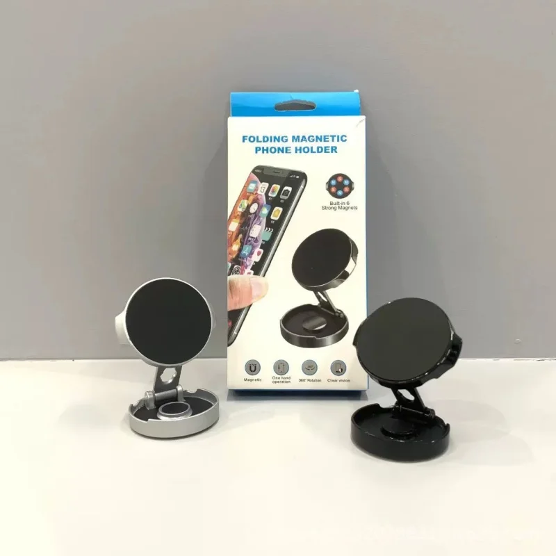

Foldable Magnetic Car Phone Holder 360° Rotation Magnetic Universal Dashboard Mount For Car Navigation New Interior Accessories
