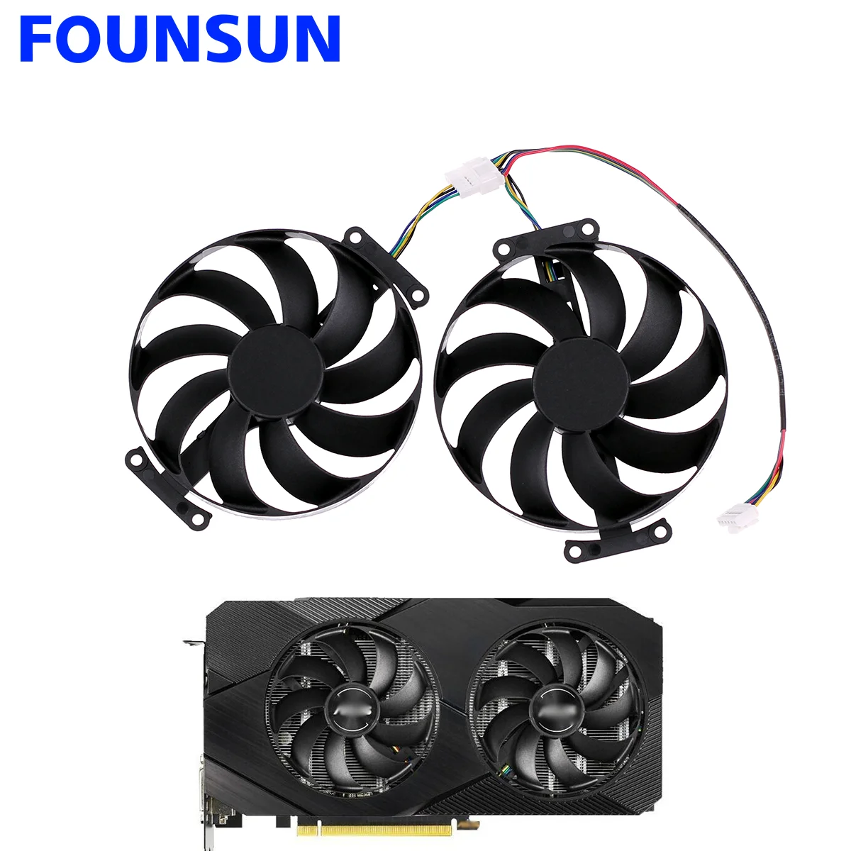 

New 88MM T129215SU Cooling Fan For ASUS NVIDIA CMP 30HX 40HX Graphics Card Cooler Fan PLD09210S12H CF9010U12D