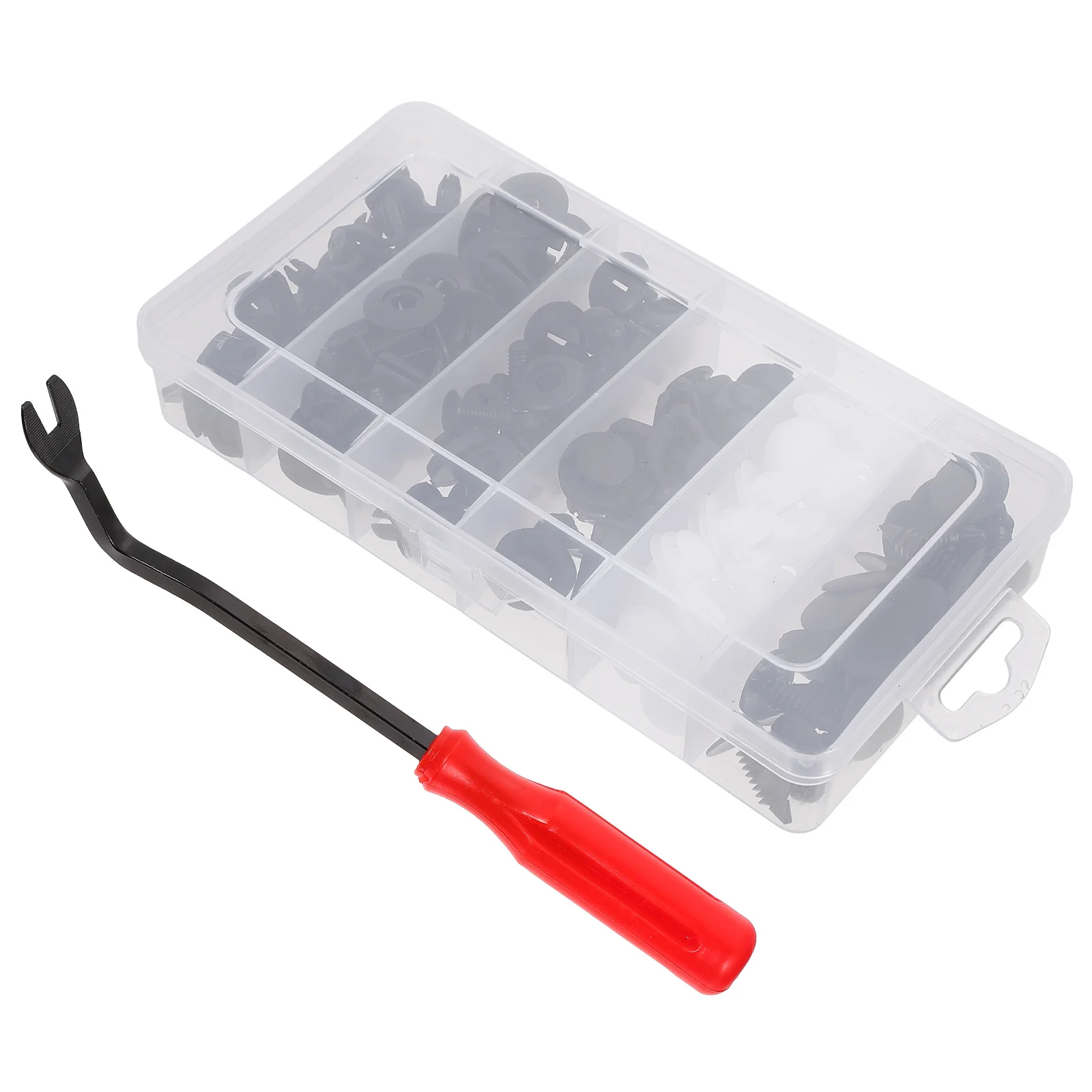 

100Pcs Bumper Push Type Retainer Clips Reliable Car Push Rivet Clip for Automotive Exterior Parts Fasteners Repair Supplies Set