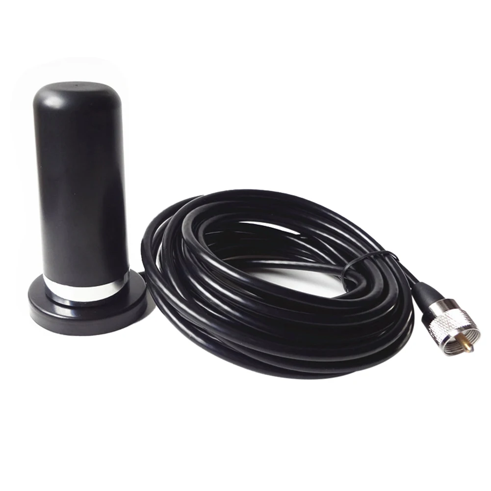 Dual Band Antenna 136-174/400-470Mhz Car Radio Dual Band Antenna BNC Male Connector Magnetic Base Mount Waterproof