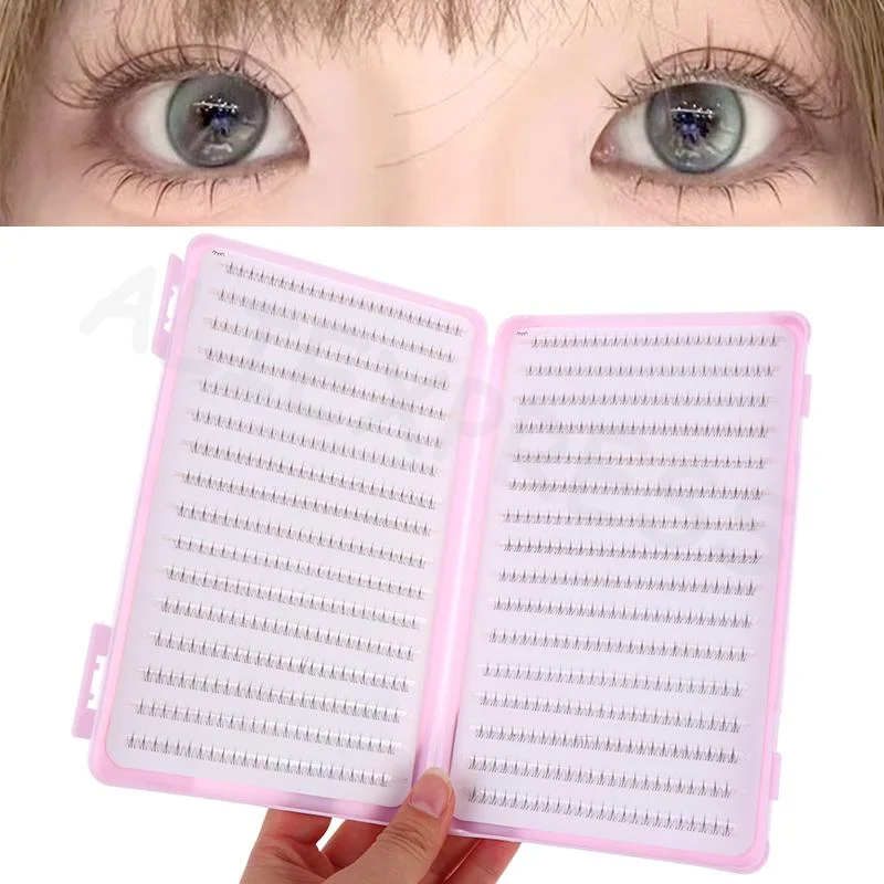 1 Set Comic Glue Free Bottom Eyelash Clusters Lightweight Lower Lash Extensions for Daily Office Dating Makeup