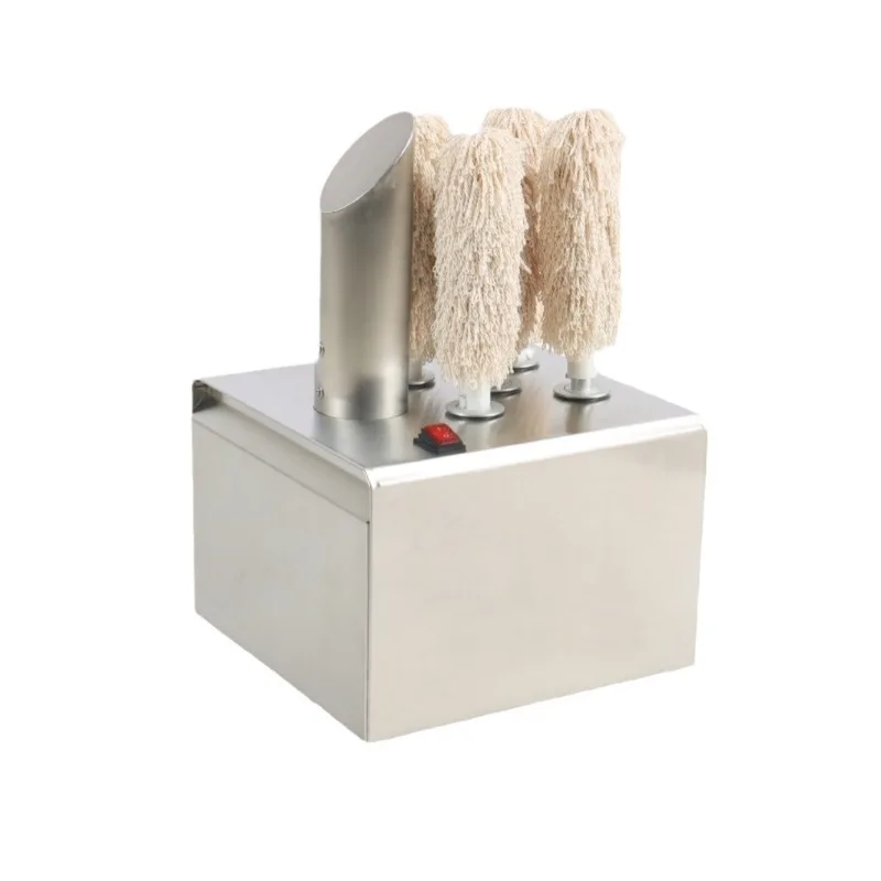 Commercial Electric Multi-head Cup Wiper High Efficiency Banquet Cleaning Polishing Cup Cleaning Machine Electric Cup Wiper