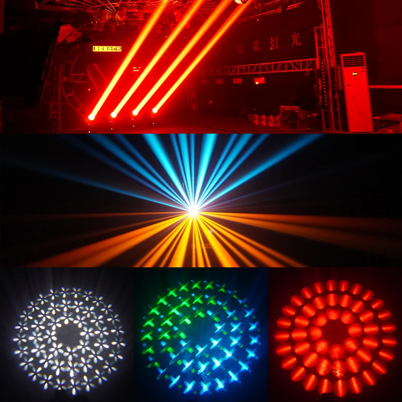 Mini haz de luz con cabezal móvil Sharpy de 230W 7R, efecto de haz con cabezal móvil giratorio RGB DMX512, haz de luces para fiesta y boda para Club nocturno