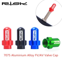 2pcs/box RISK Lightweight Aluminum Alloy Mountain Road Bike Bicycle Tire FV AV Presta Schrader Valve Cap Dust Cover