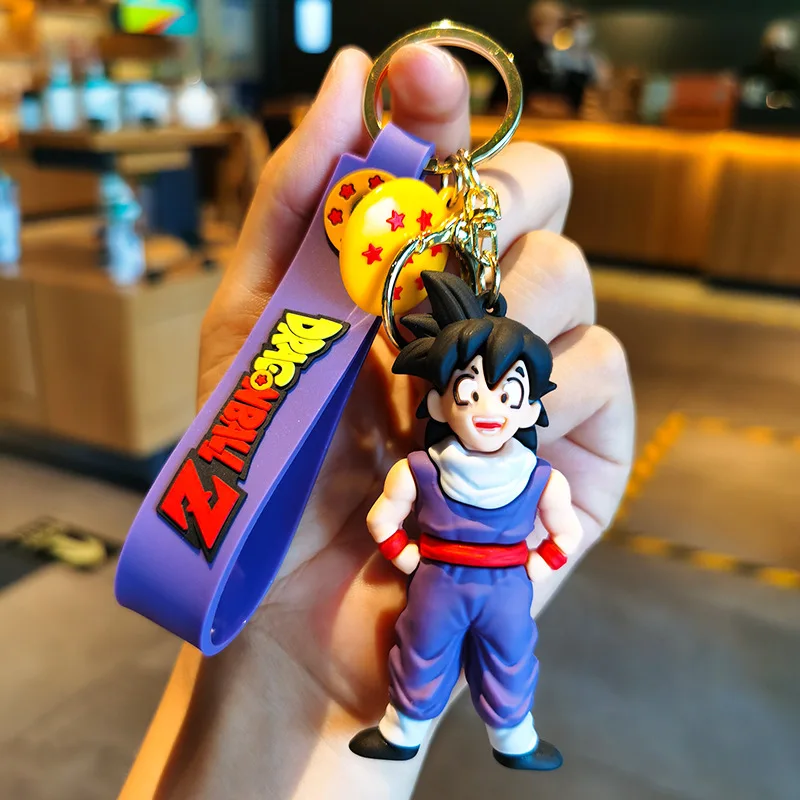 Anime Dragon Ball SonGoku Schlüsselanhänger Schmuck Son Goku Vegeta Piccolo Actionfiguren zur Taschendekoration