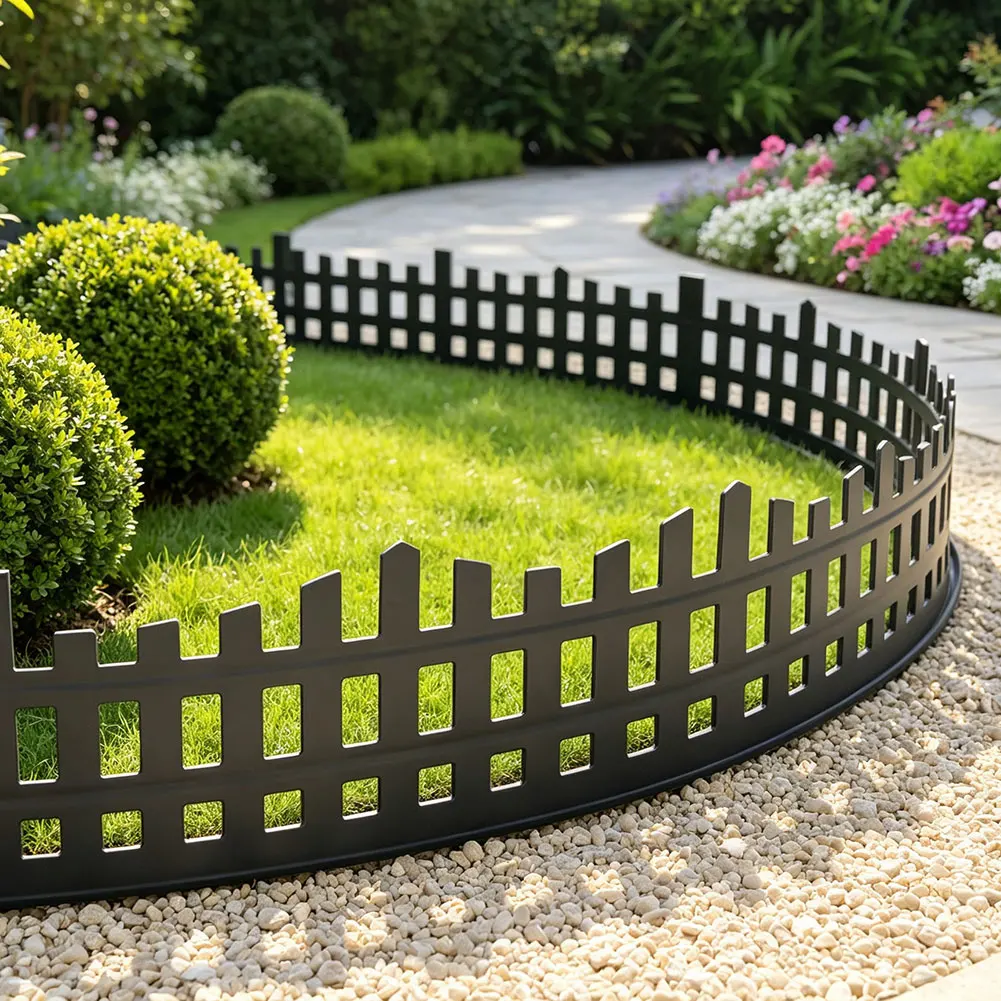 Miniature Fencing Simulation Garden Borders Rustic Decorative Plastic Garden Stakes Pegs Landscape Edging Garden Isolation Belt