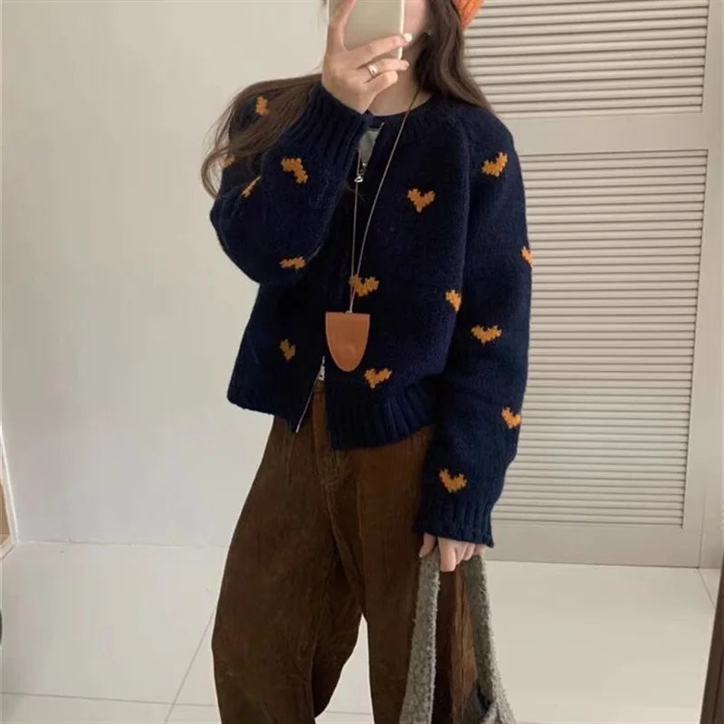 

FRAYA LAB Свободный вязаный кардиган женский модный осенне-зимний новый корейский ленивый свитер высокого класса Jaet прямая трубка новый