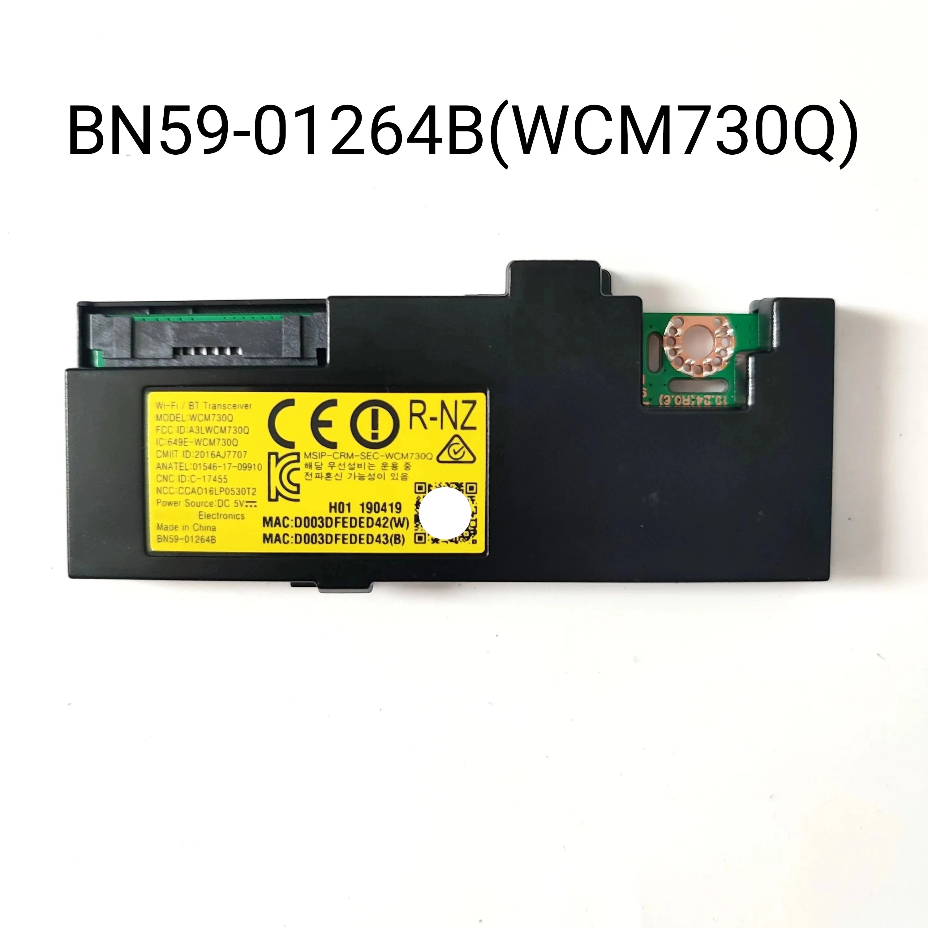 

Brand New BN59-01264B WCM730Q Wi-Fi Wifi Wireless Module For HG75NJ690 HW-N850 LH75Q QN49Q65 QN55Q6F QN65Q65 QN75Q6F UN55NU8500