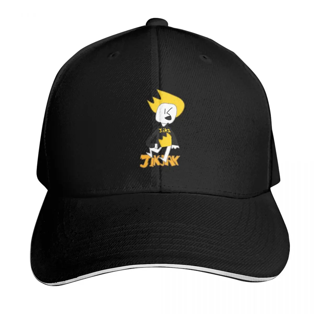 Jikjak sitting on jikjak sign Baseball Cap Curved Brim Classic Fit Low Profile Unstructured Unisex for Men Women
