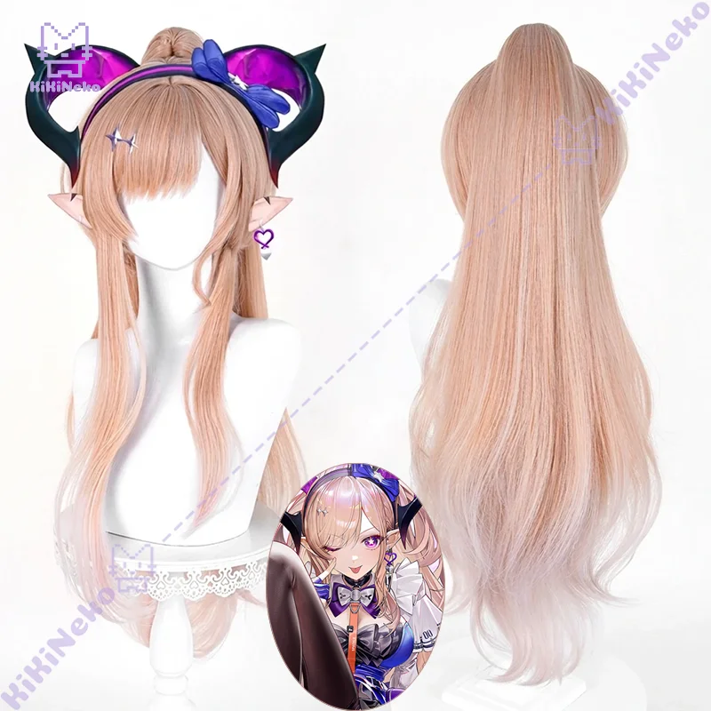 Game Arknights Endfield Liino Cosplay Wig Clip Ponytail Scalp Top For Halloween Comicon Party Adult Women Men
