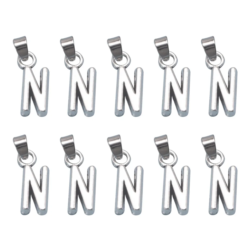 

20pcs Alloy English Letter Pendant Charms Diy Jewelry Making Accessories Necklace Bracelet Dangle Keychain Scrapbooking Durable