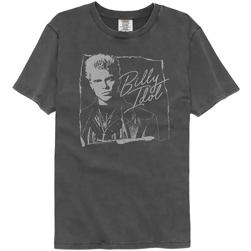 Billy Idol Torn And Cursive Comfort Colors Music T Shirt