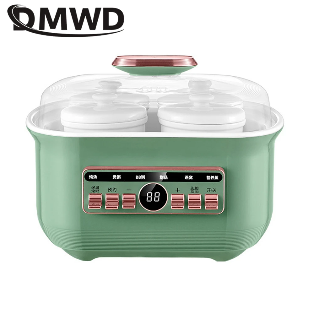 

2L Electric Slow Cooker Stew Soup Pot Casserole Porridge Bird's Nest Cooking Machine Dessert Maker Breakfast Maker Ceramic Liner