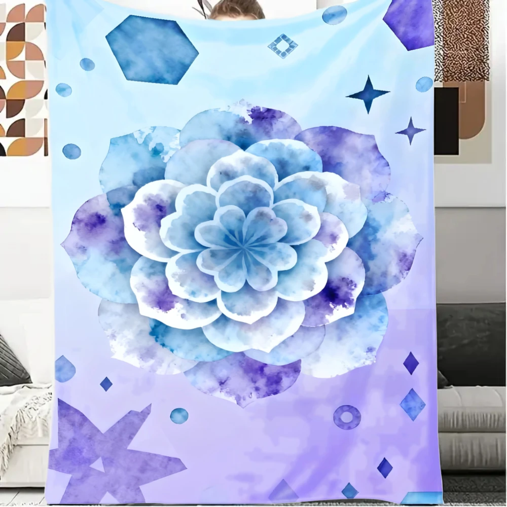 الزهور، الحيوان، كوكبة | الفانيلا | بطانية ديكور الغرفة، أدوات التخييم، اختيار الهدايا الاحتفالية | ناعمة ورقيقة | حافظ على الدفء #1