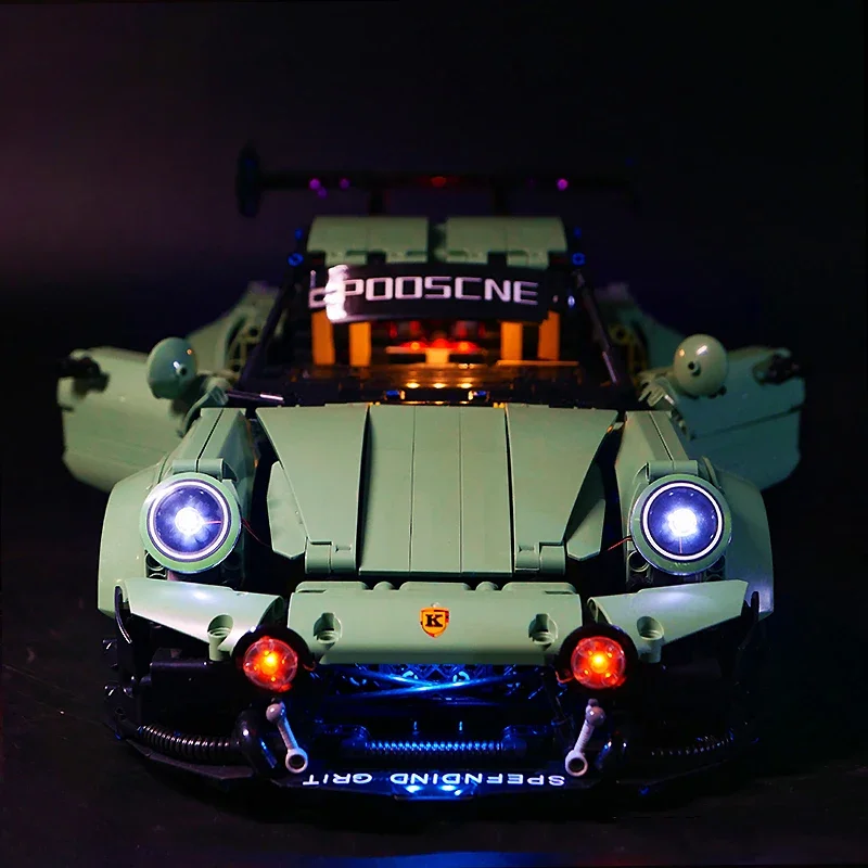 Zestaw DIY z diodami LED do samodzielnego montażu do modelu samochodu sportowego LEGO 10220 (tylko diody LED, bez klocków)