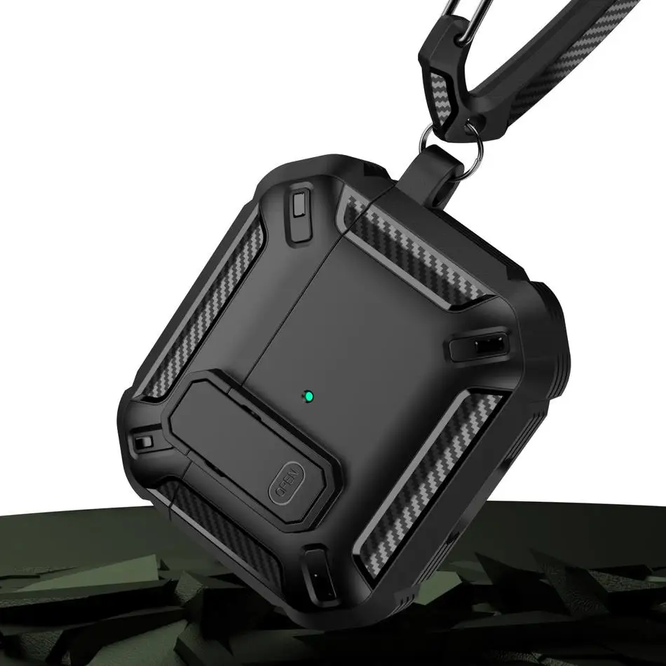 Funda de lujo para auriculares con interruptor para Airpods Pro 1a y 2.a generaciรณn, funda a prueba de golpes para Apple Air Pods 3 2 1, accesorios
