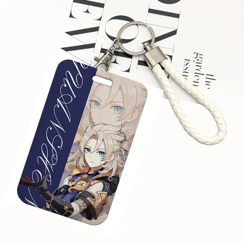 Anime Credential Holder braided rope ID Card Holder Cartoon Anime Key Lanyard pass card Cosplay Accessory Gift Wholesale