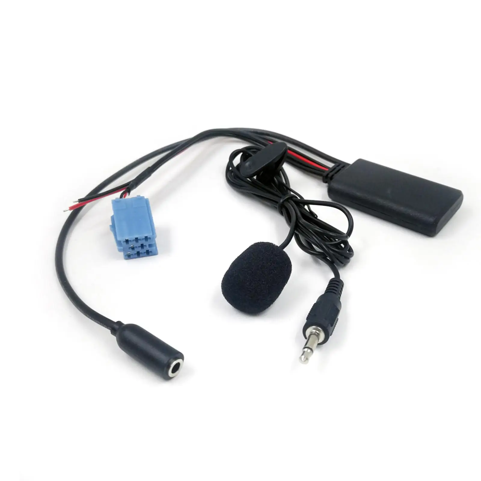 Bluetooth 5.0 aux in kabel met mic 3.5mm audio extra 8pin iso adapter voor blaupunkt radio voor vw voor bora voor becker