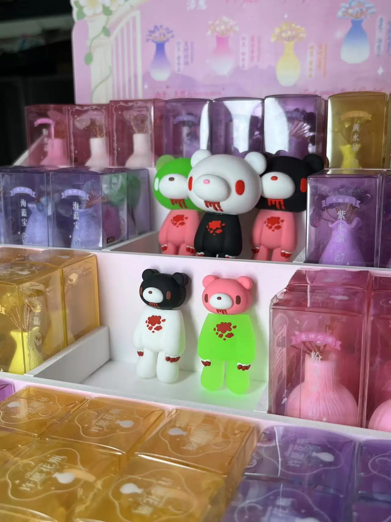 زخرفة سطح المكتب الثلاثي الدب الدموي الداكن القاتح، الفضاء - ديكور الاتجاه الإبداعي، ديكور سطح المكتب الغريب المخصص للمنزل #3