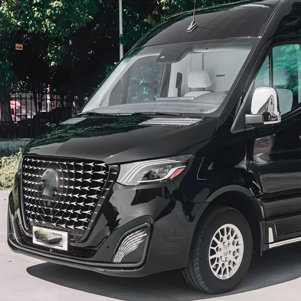 

For Benz Sprinter W907 2018-2023 US Version Car Front Lamp Assembly Upgrade Dynamic LED Maybach Style Headlight Tool Accessories