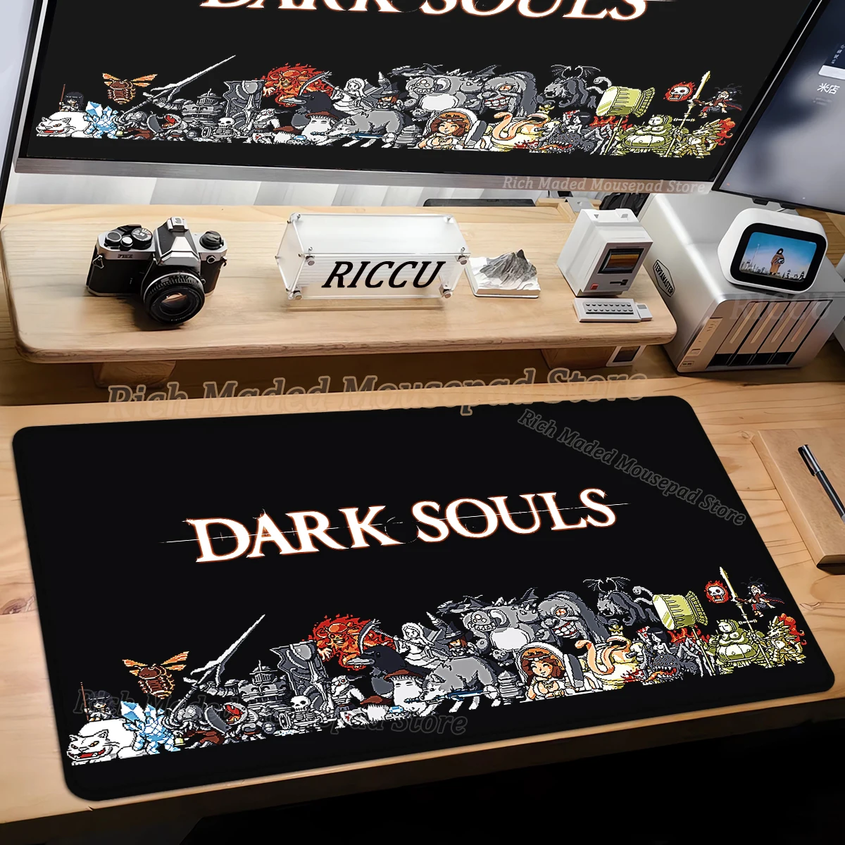 لوحة ماوس كبيرة من Gamer Dark Souls XXL لوحة ماوس لوحة مفاتيح مضادة للانزلاق للكمبيوتر المحمول مكتب ماوس حصيرة منصات خزانة الكمبيوتر ملحقات المكتب