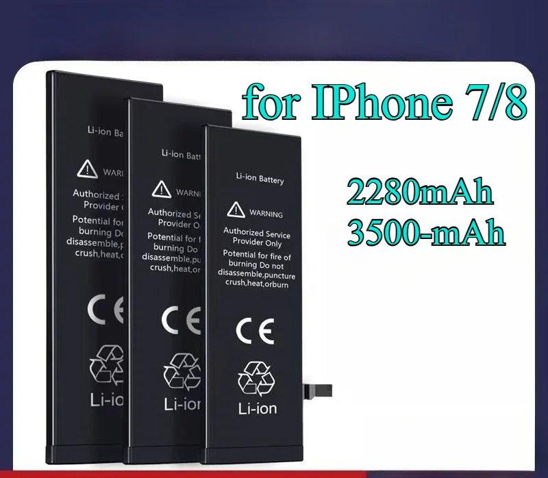 

3500mAh Ultra High Capacity Battery for IPhone 7/8/7 Plus/8 Plus A1660/A1778/A1864/A1897 Li-ion Built-in Replacement