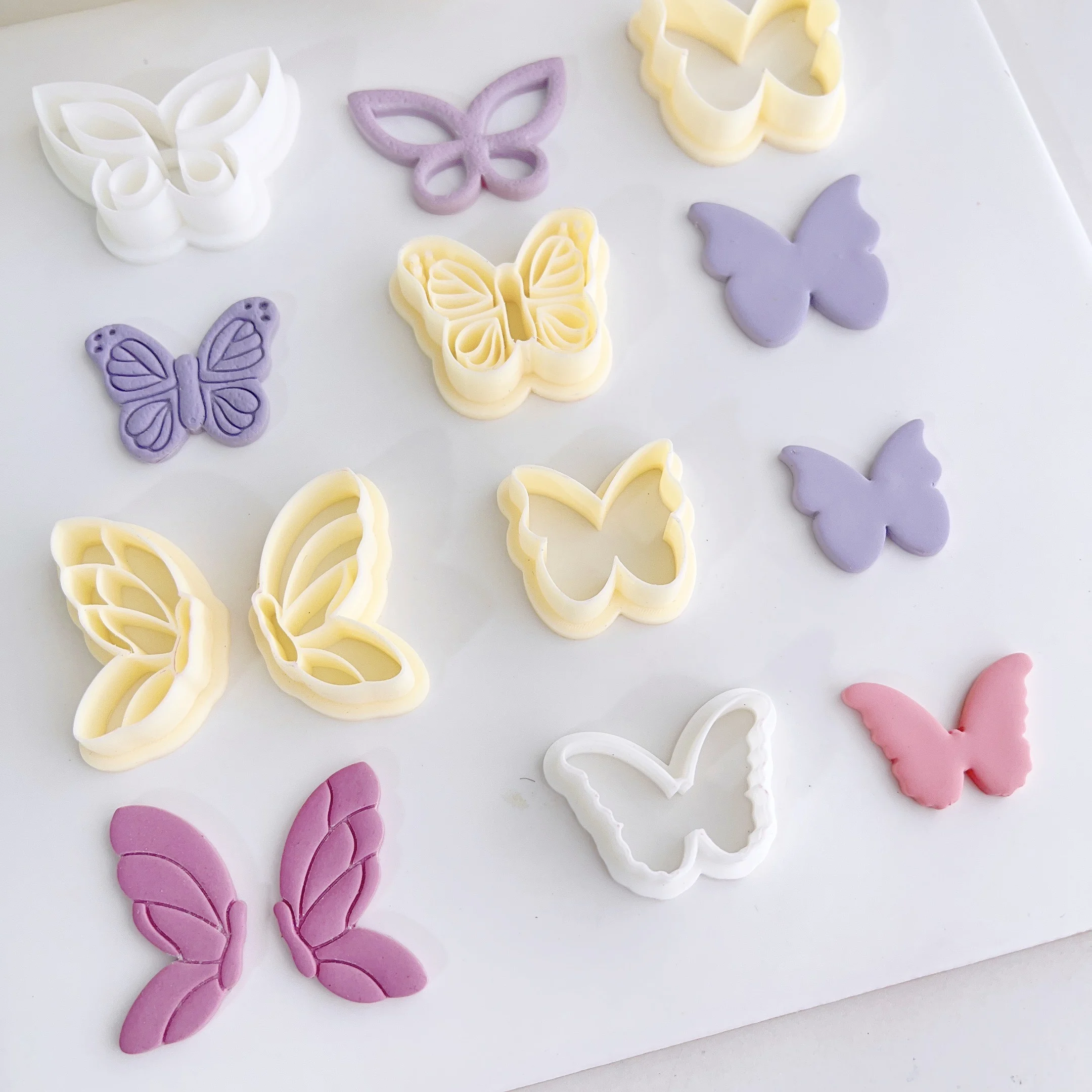 Butterfly shaped clay molds, different artistic cutting molds for earrings Polymer Clay  Polymer Clay Earrings Jewelry Cutter
