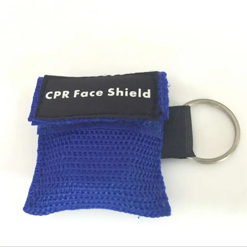 Resuscitator Mask portable Emergency Aid Face Shield Artificial Respiration Disposable Respirator Keychain Health Care Tools