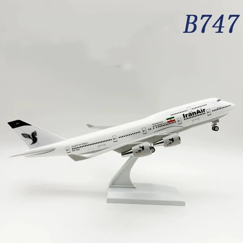 

1/250 Scale Plane 30cm Iran Airways B747 Airplane Toy Model Diecast Resin Assemble Aircraft Collection Gift For Aviation Display