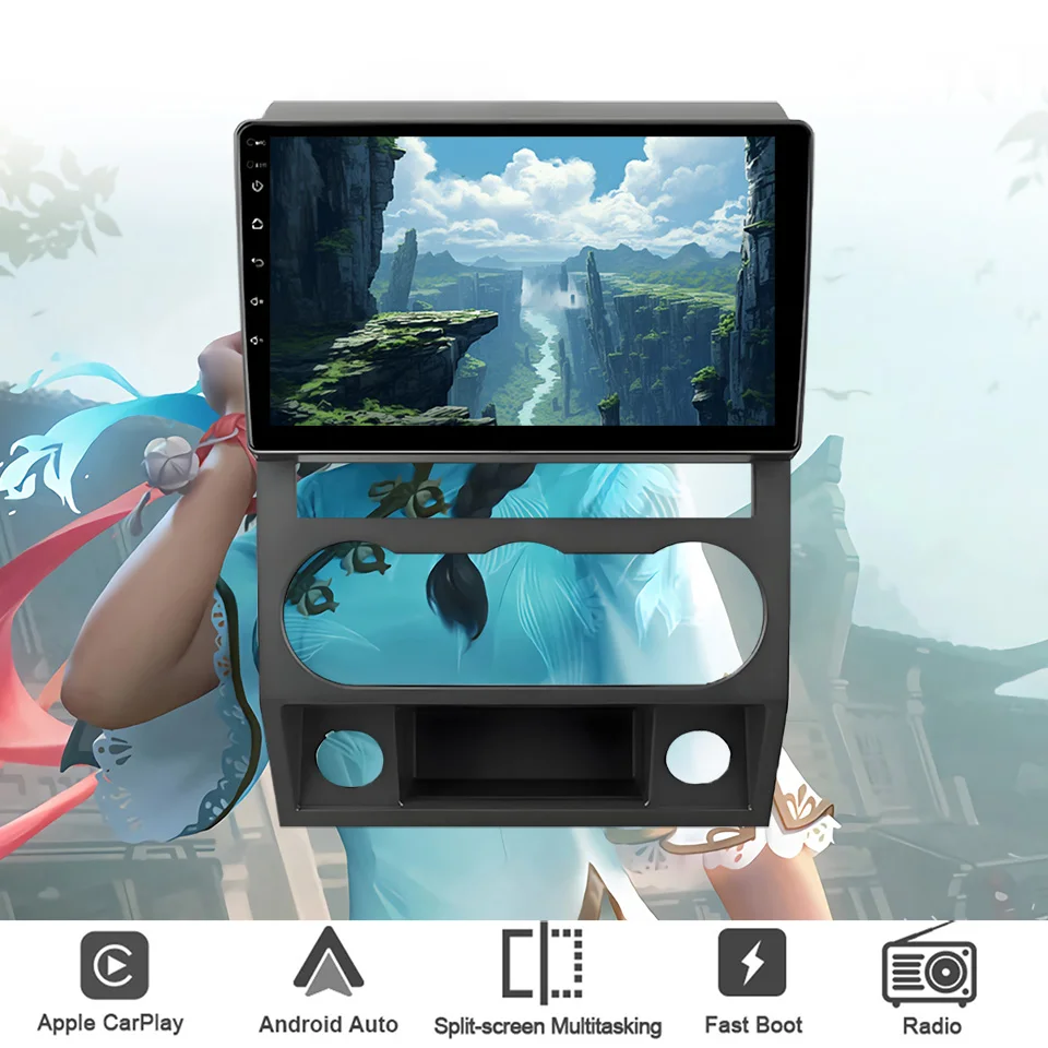 9 ''QLED Android 14 8G Ram Car GPS Navi Music Video مشغل وسائط متعددة لـ GAZ Gazelle Next 2013 - 2021 وحدة رأس ستيريو تلقائية #1