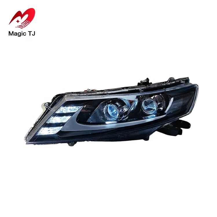 لهوندا ل سيفيك 8th الجيل 2012-2014 LED المصابيح الأمامية ديناميكية بدء التشغيل بدوره إشارة الخلفية DRL رئيس مصابيح 6000 كيلو اللون ل #4