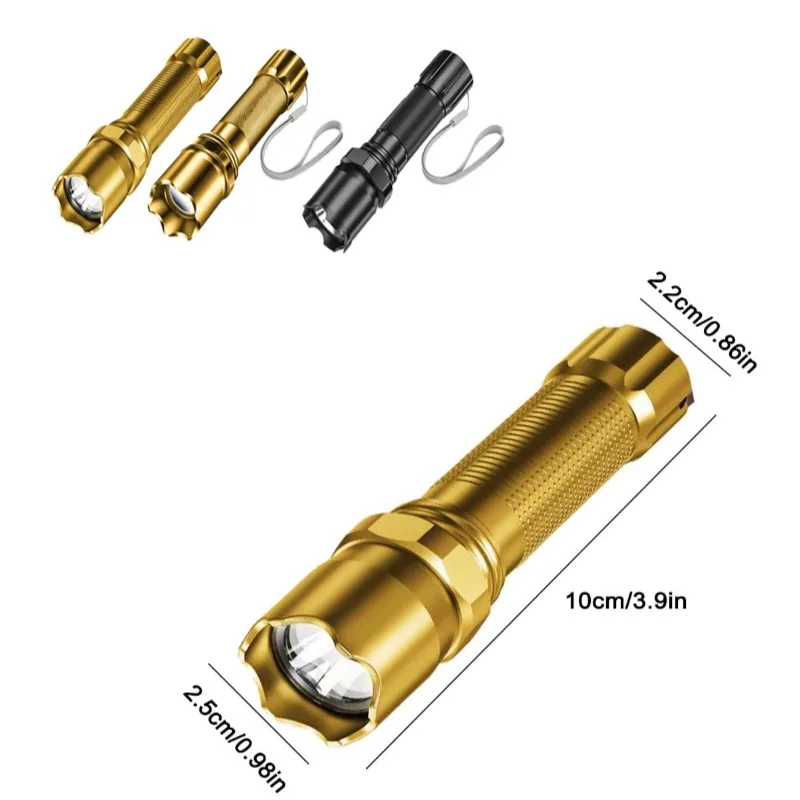 Strong Light USB Charging Ultra Bright Long-range Small Flashlight Mini Portable Multifunctional Household Flashlight