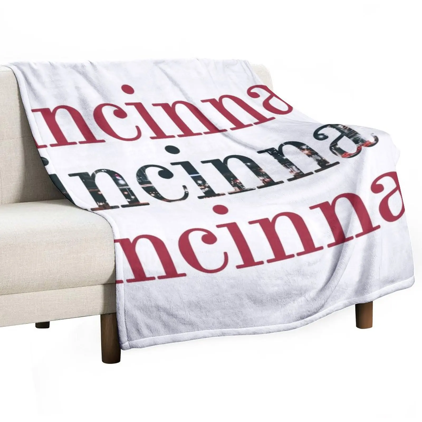 Cincinnati Throw Blanket Decorative Throw Personalized Gift sofa bed Blankets For Baby Blankets