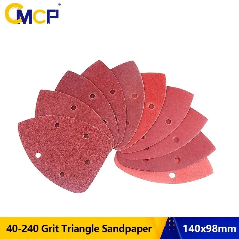 

CMCP Self-adhesive Sandpaper Triangle Sander Sand Paper Hook Loop Sandpaper Disc Abrasive Tools For Polishing Grit 40-240