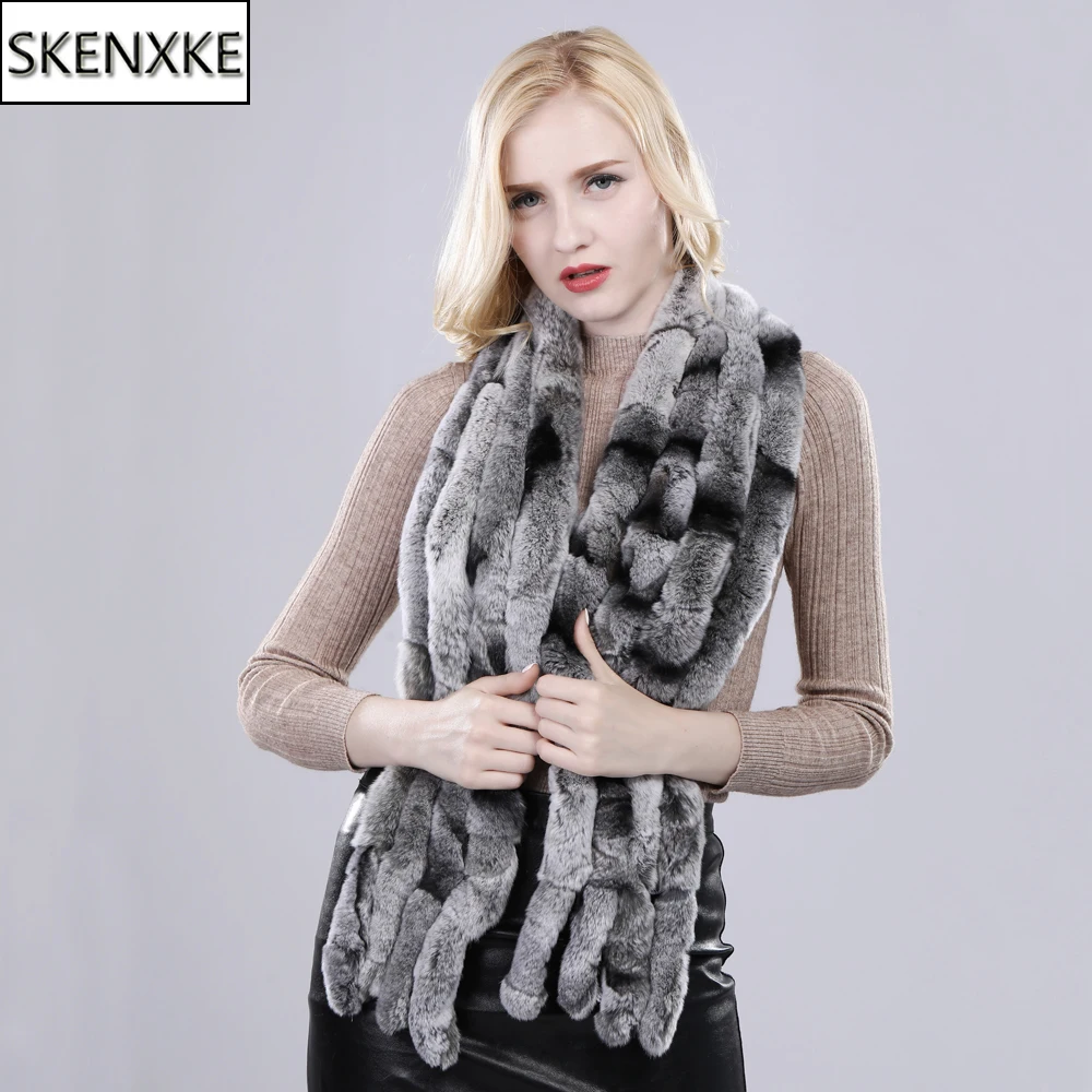 

Hot Sale Women Winter 100% Genuine Rex Rabbit Fur Scarf Natural Soft Rex Rabbit Scarves Lady Warm Real Rex Rabbit Fur Muffler