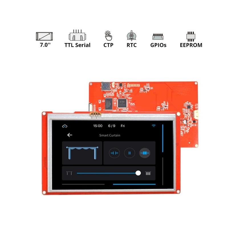 Imagem -06 - Nextion-série Inteligente Hmi Touch Display Nx8048p070011r Nx8048p070-011c 7.0