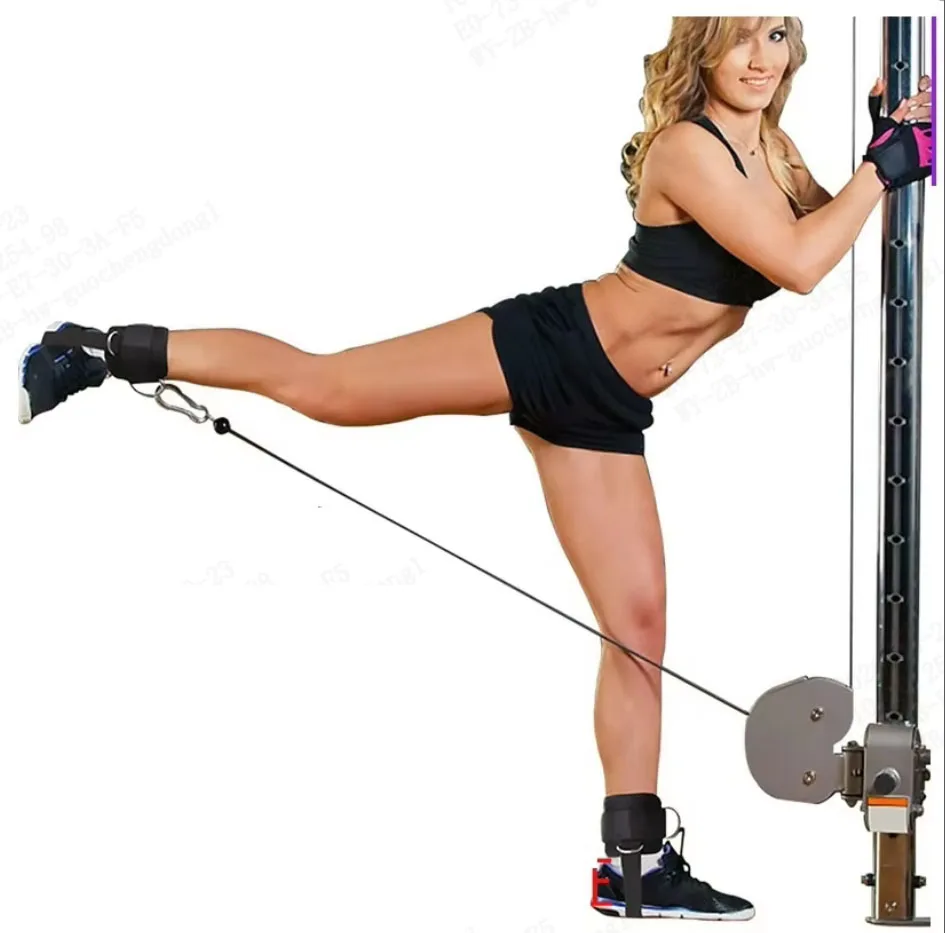 Anti-Reibungs-gepolsterte Knöchel riemen für Kabel maschinen, Fitness studio, Bein, Arm widerstands training, Hüft-Workout-Ausrüstung – Detail 2