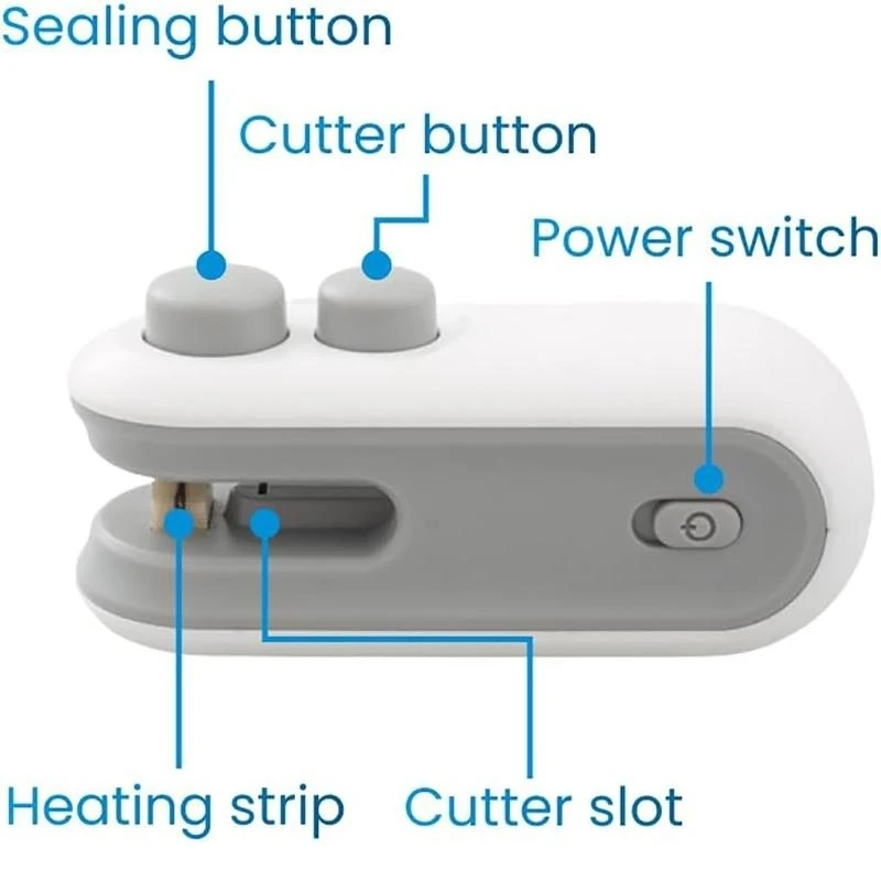 جهاز ختم حراري فعال وقاطع مناسب للأكياس البلاستيكية تخزين الطعام