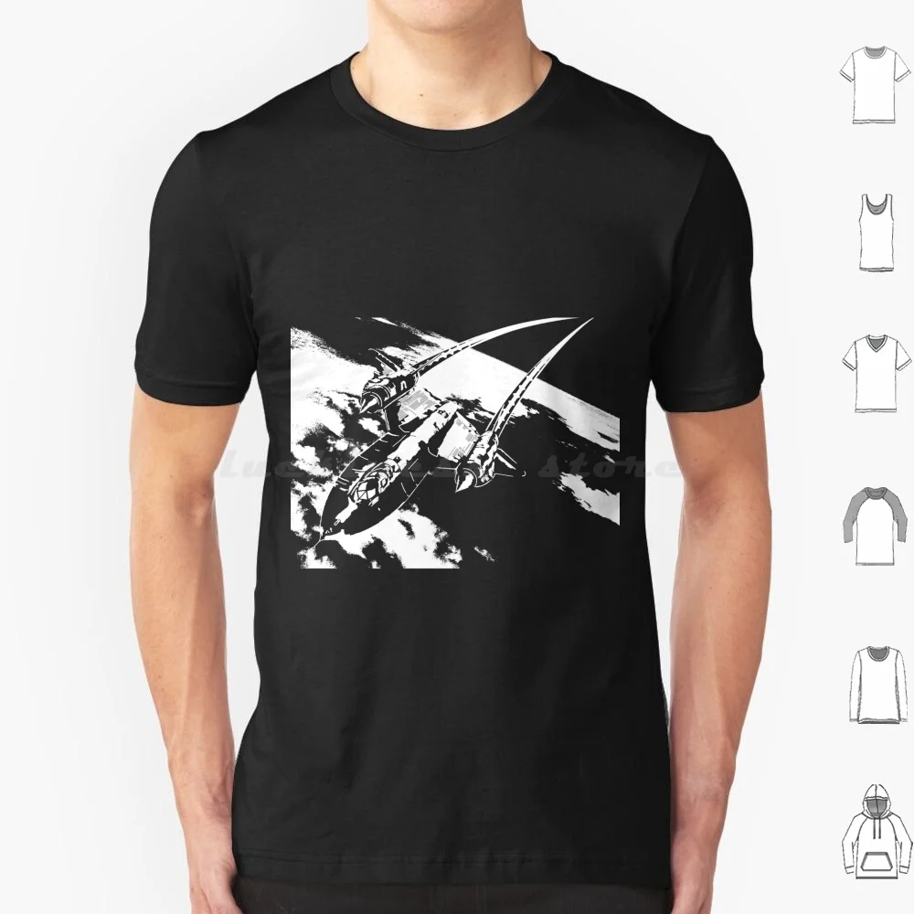 Sr-71 T Shirt 6xl Cotton Cool Tee Sr 71 Airplane Jet Air Force Blackbird Lockheed Skunk Works Skunkworks Skunk Works Usaf