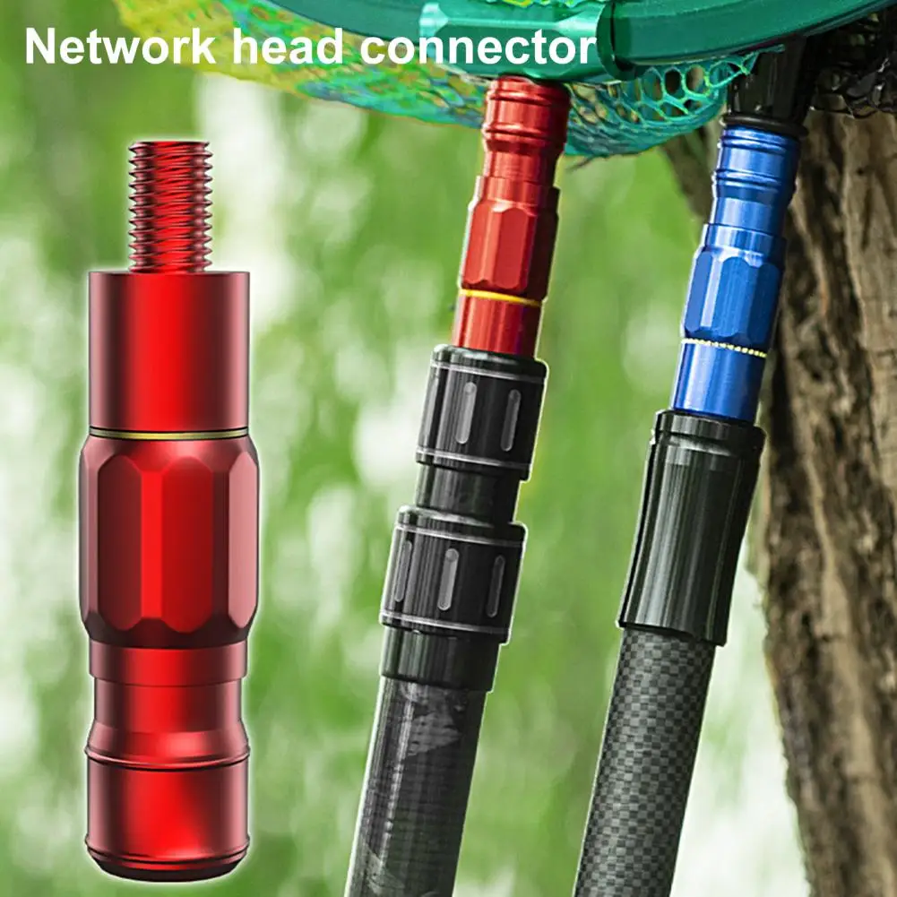 Fishing Net Connector Alloy Fishing Net Mesh Pole Connector Fishing Rod Modified Dip Net Adapter Fishing Plunge Net Connector