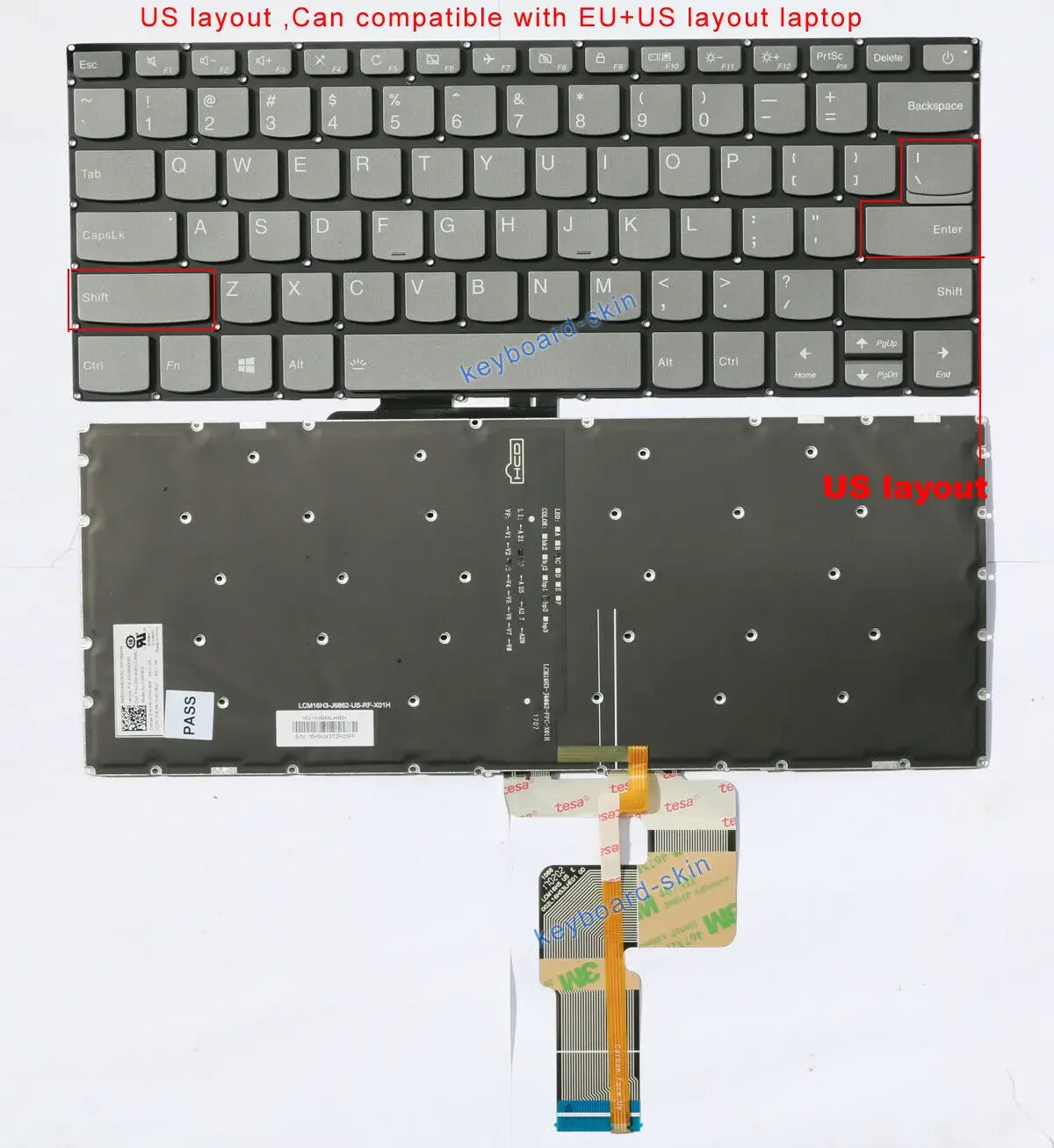 

New US Keyboard Backlit for Lenovo 320s-14ikb 520S-14IKB S130-14IGM S145-14API V14-ADA V14-ARE V14-IGL V14-IIL V14-IKB V14-IWL