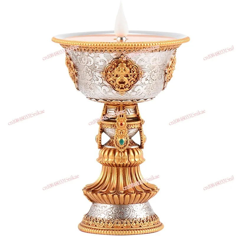 

LED Rechargeable Electronic Butter Lamp Holder Energy-Saving, for Living Room & Home Offerings