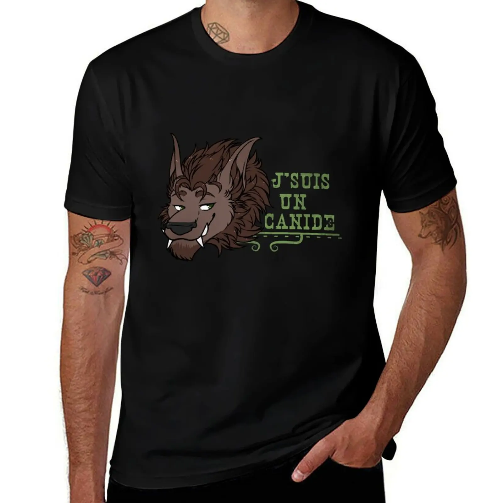Worgen - I AM A CANIDE T-Shirt Man t-shirt customs mens t shirt