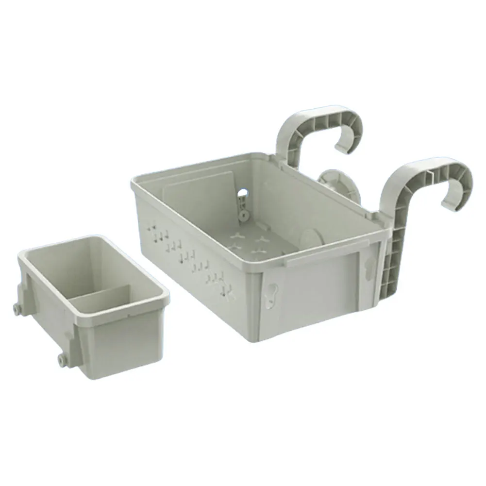 Cestas de almacenamiento con portavasos aptas para piscina, rieles superiores de 3 pulgadas o más pequeños, cesta colgante para piscina sobre el suelo