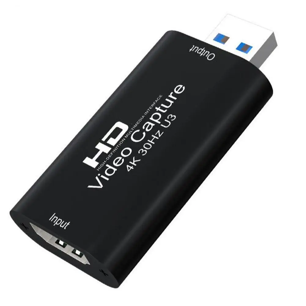 4k 30hz usb 3,0 Video-Capture-Karte HDMI-kompatible Game-Capture-Karte für ps4 DVD-Kamera PC-Aufnahme Video Live-Konverter n1v8