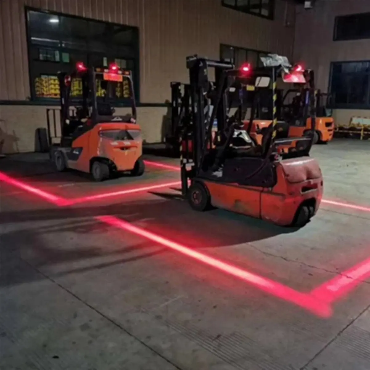 *BAAY 5X 10-80V 7303S Forklift LED Warning Light Linear Area Safety Light Forklift Reversing Indicator Light Working Light
