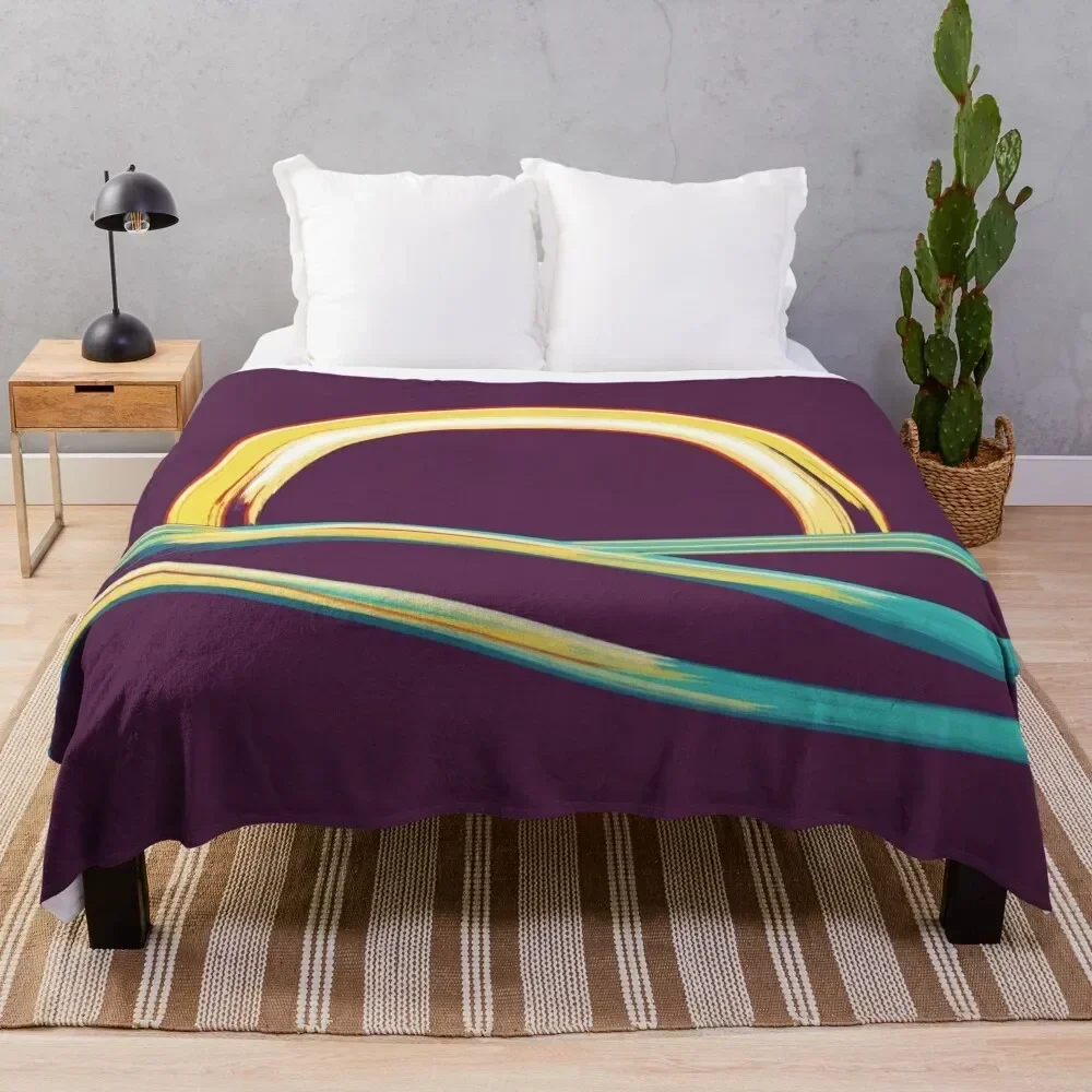 

Relaxing Ocean Sunset / Sunrise Beach Adventure Throw Blanket Ultra Soft Flannel Fleece Blanket for All Seasons